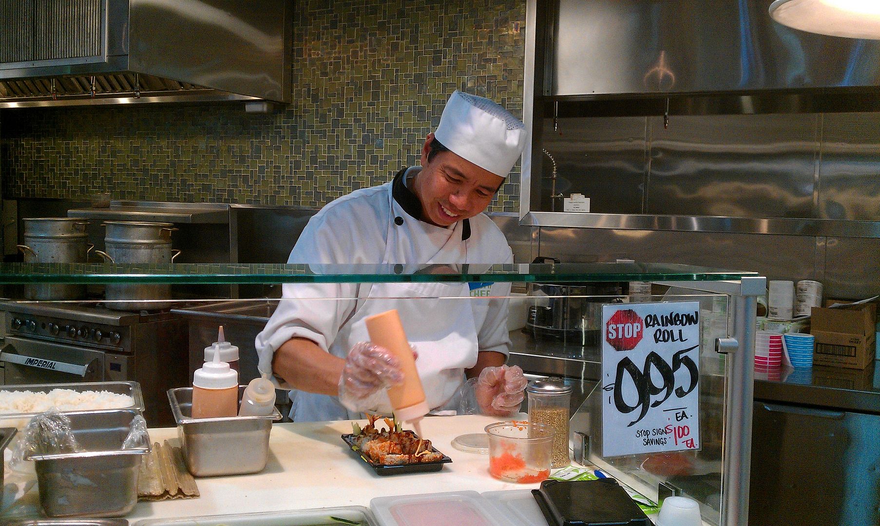My West Sacramento Photo of the Day Sushi Art at the Nugget Market